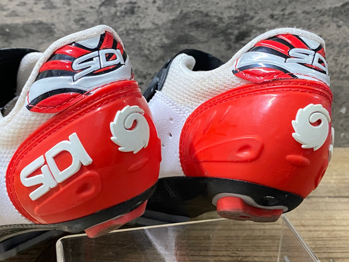 KG192 シディ SIDI S-FIT CARBON ビンディングシューズ EU42 3穴 白黒