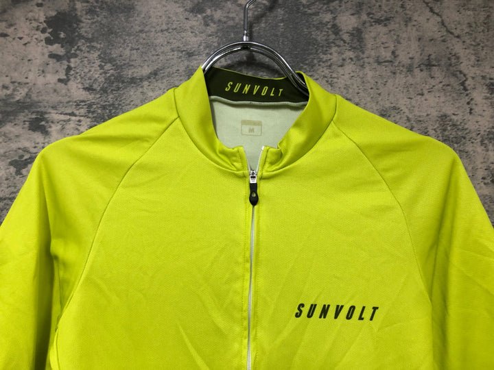JH428 サンボルト SUNVOLT サイクルジャージ 半袖 黄色 M