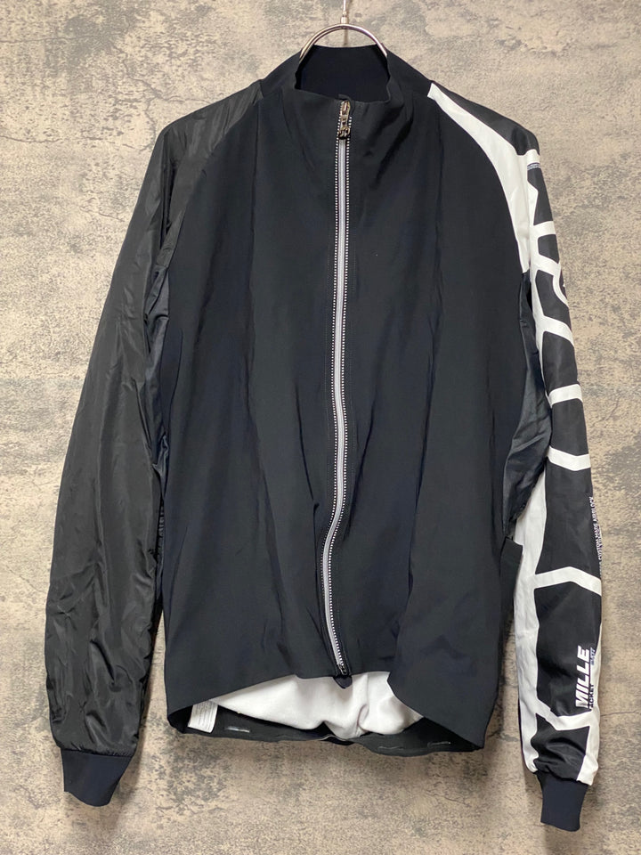 JR670 アソス assos mille jacket EVO7 長袖 サイクルジャケット 黒 白 M 裏起毛