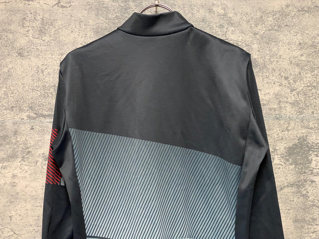 KF004 パールイズミ PEARL iZUMi 長袖サイクルジャージ 黒赤白 S 裏起毛