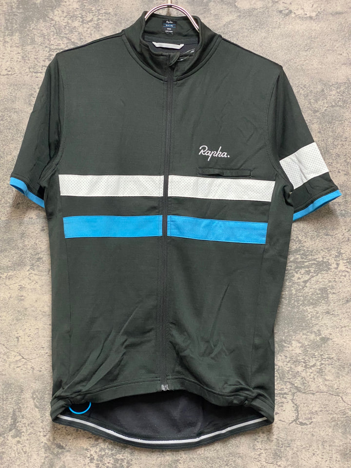 JO327 ラファ Rapha TRAINING BREVET JERSEY 半袖 サイクルジャージ グレー M TEAM Sky