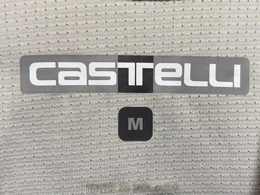 JZ674 カステリ CASTELLI ポールヴィリ POLVERE JERSEY 半袖 サイクルジャージ Mサイズ グレー