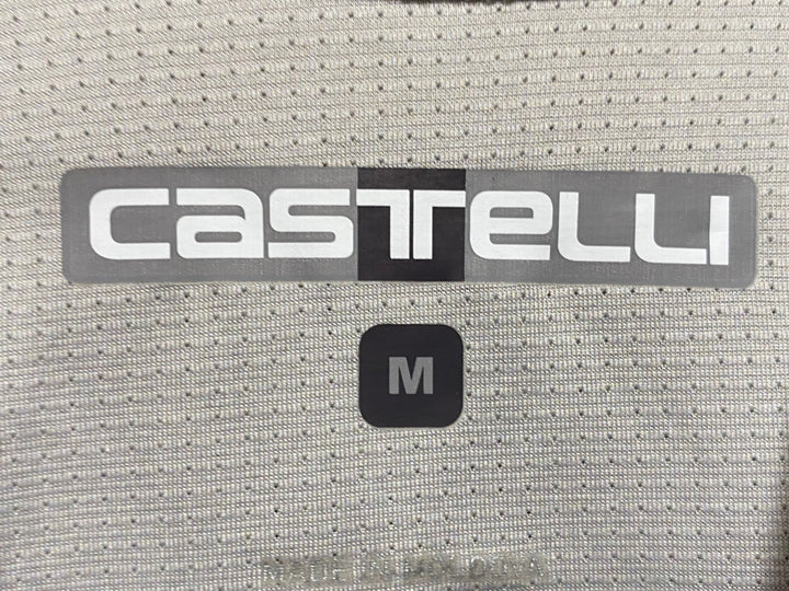 JZ674 カステリ CASTELLI ポールヴィリ POLVERE JERSEY 半袖 サイクルジャージ Mサイズ グレー