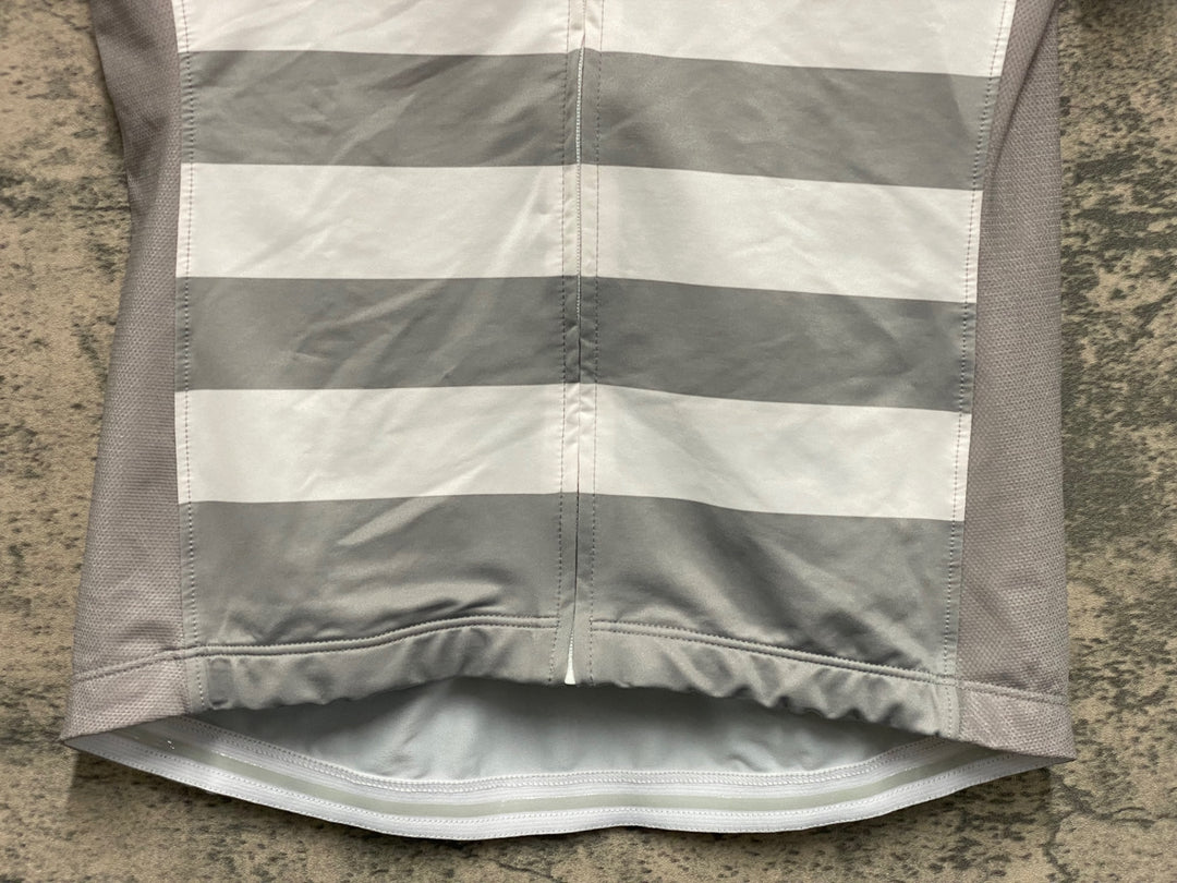 KF597 ラファ Rapha WOMEN'S RCC JERSEY 半袖 サイクルジャージ グレー M レディース ほつれ