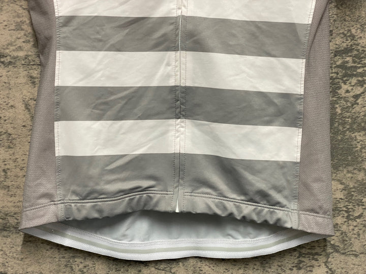 KF597 ラファ Rapha WOMEN'S RCC JERSEY 半袖 サイクルジャージ グレー M レディース ほつれ