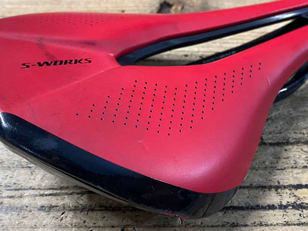 KG026 スペシャライズド SPECIALIZED S-WORKS POWER サドル カーボンレール 赤 143mm