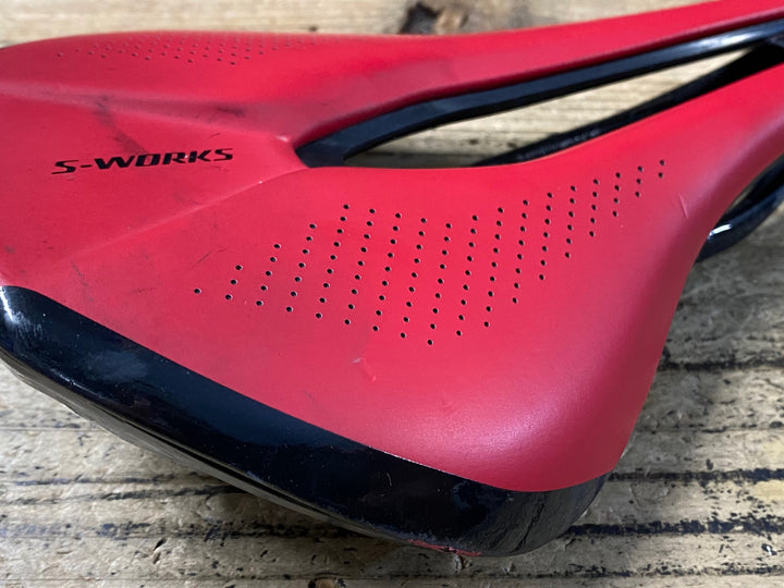 KG026 スペシャライズド SPECIALIZED S-WORKS POWER サドル カーボンレール 赤 143mm