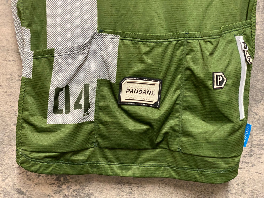 JR207 パンダーニ pandani 半袖サイクルジャージ 緑 M
