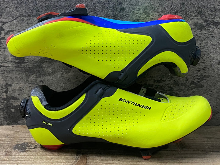 KK644 ボントレガー BONTRAGER BALLISTA ビンディングシューズ SPD-SL EU42 黄 ※ソール傷