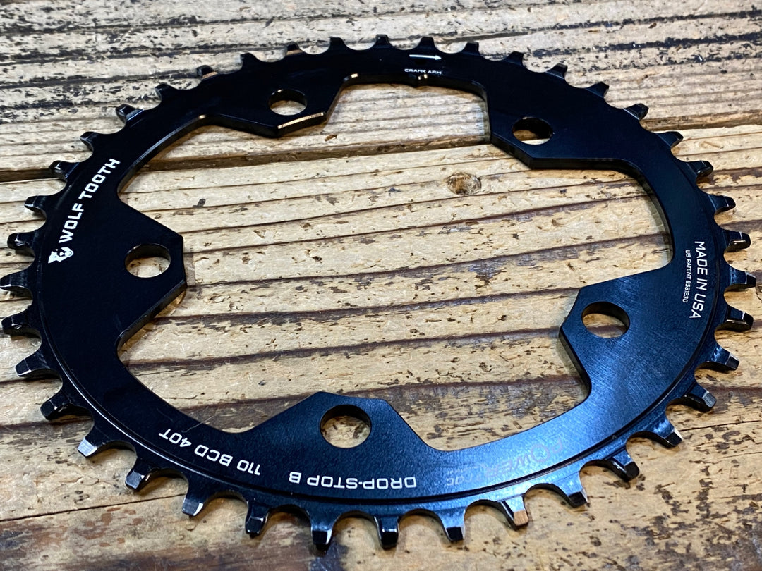 JX915 ウルフトゥース Wolf Tooth 楕円チェーンリング ナローワイド 40T BCD110