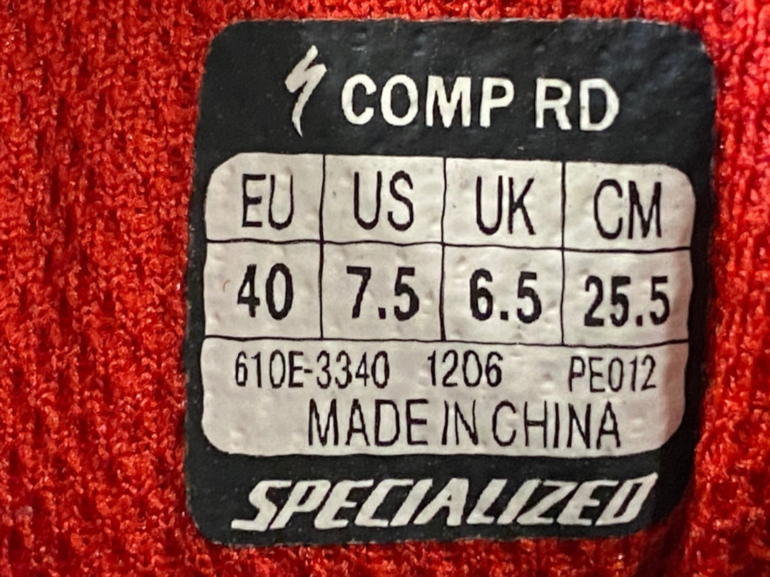 JV403 スペシャライズド SPECIALIZED COMP RD ビンディングシューズ 黒 SPD-SL 40
