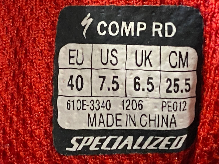 JV403 スペシャライズド SPECIALIZED COMP RD ビンディングシューズ 黒 SPD-SL 40