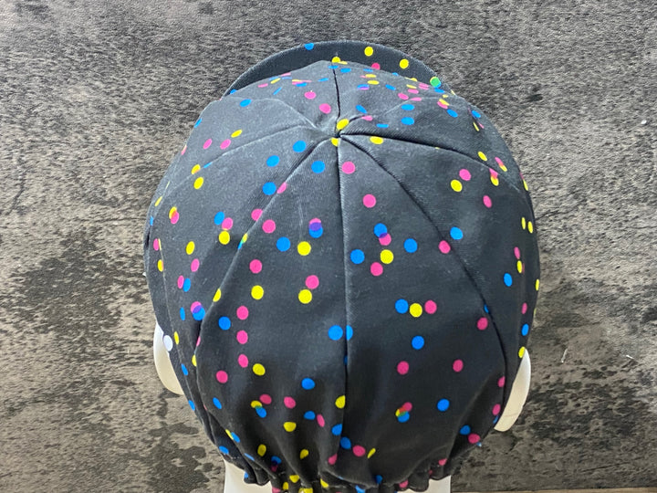 KG248 チネリ Cinelli サイクルキャップ 黒 総柄 CAT
