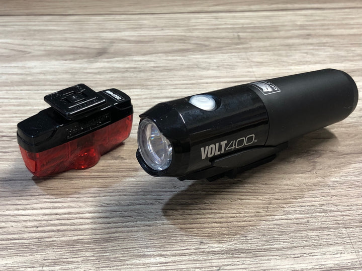 JX850 キャットアイ CATEYE VOLT400 RAPID MINI 前後ライトセット 点灯確認済