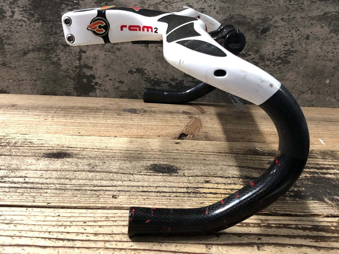 JO970 チネリ CINELLI RAM2 カーボン ドロップハンドル 一体型 OS 110mm エンドC-C420mm