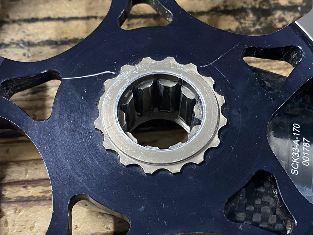 KJ669 ストロングライト STRONGLIGHT バルカン VULCAN COMPACT カーボン クランクセット 50/36T 170mm 5ARM PCD110 9S/10S用