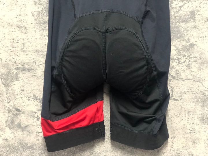 KL259 ラファ Rapha LIGHTWEIGHT BIB SHORTS ビブショーツ 黒 赤 L