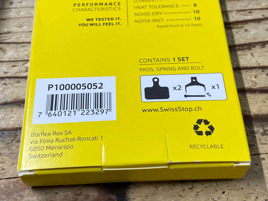 KI855 スイスストップ SwissStop DISC 34 RS ディスクブレーキパッド シマノ フラットマウント対応 2セット 未使用品