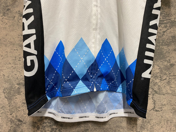 JN275 カステリ CASTELLI ロッソコルサ ROSSO CORSA 半袖 サイクルジャージ L GARMIN