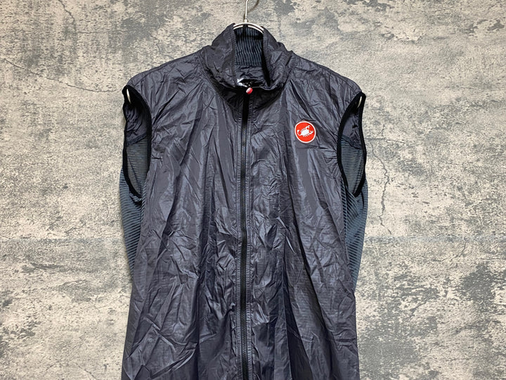 JP532 カステリ CASTELLI ジレ サイクルベスト グレー L