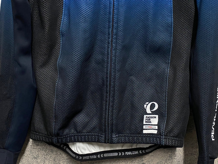 KA638 パールイズミ PEARL iZUMi 長袖 サイクルジャケット 白 黒 L 裏起毛 SUBARU