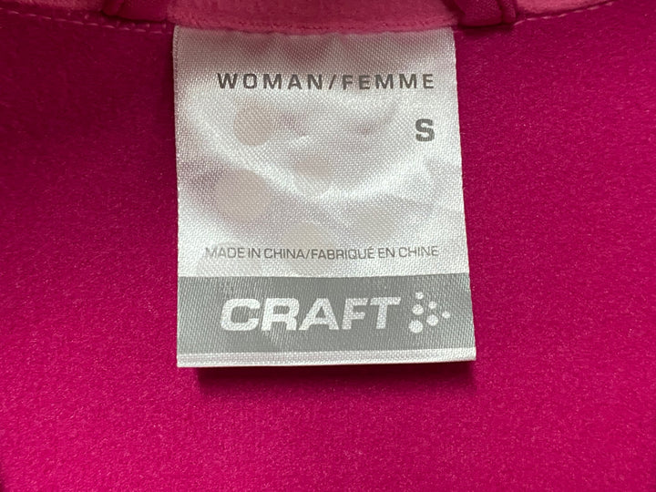 JI614 クラフト CRAFT 長袖 サイクルジャージ ピンク S 裏起毛 レディース