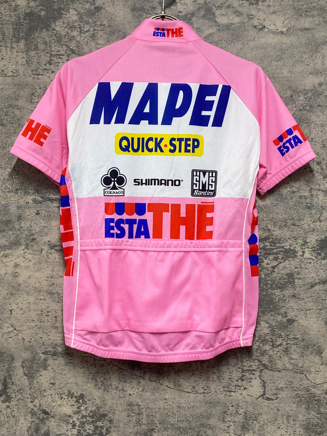 JV537 サンティーニ Santini 半袖 サイクルジャージ ピンク XS QUICK STEP