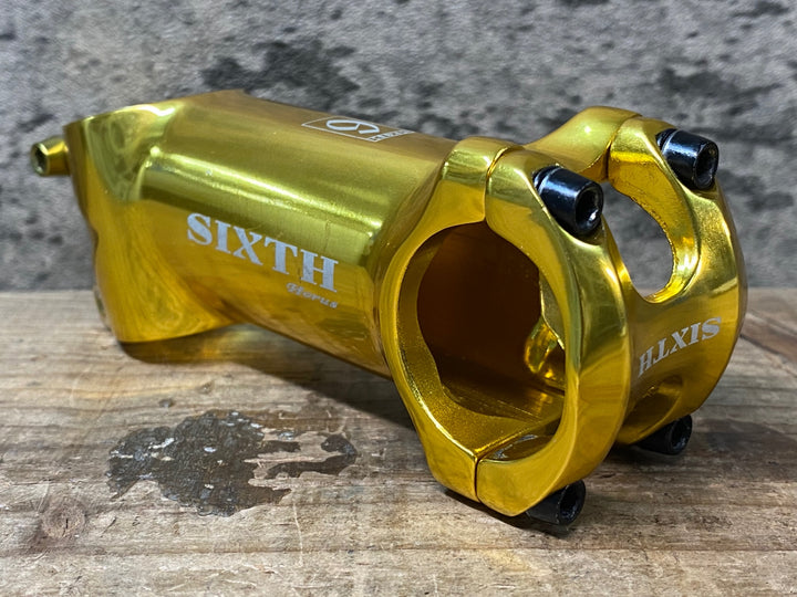 JI357 シックスコンポーネンツ SIXTH COMPONENTS アルミ ステム 金 90mm Φ31.8 OS