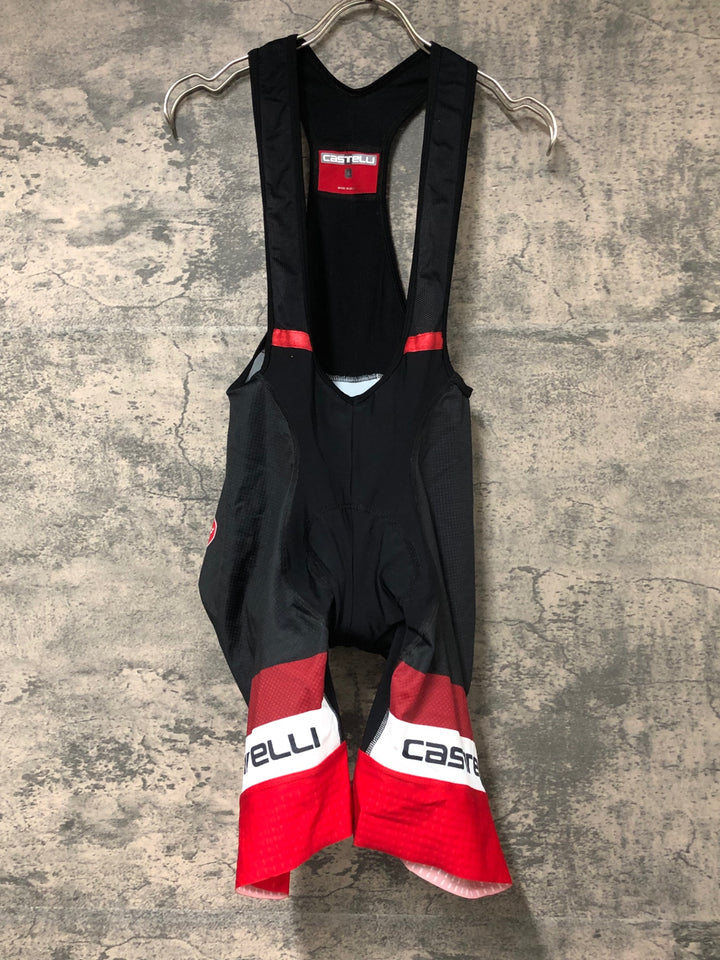 JV730 カステリ CASTELLI COMPETITIONE ビブショーツ 黒赤 L