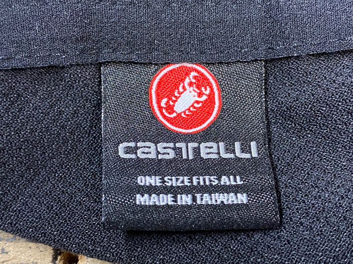 JU888 カステリ CASTELLI サイクルキャップ 黒 ワンサイズ