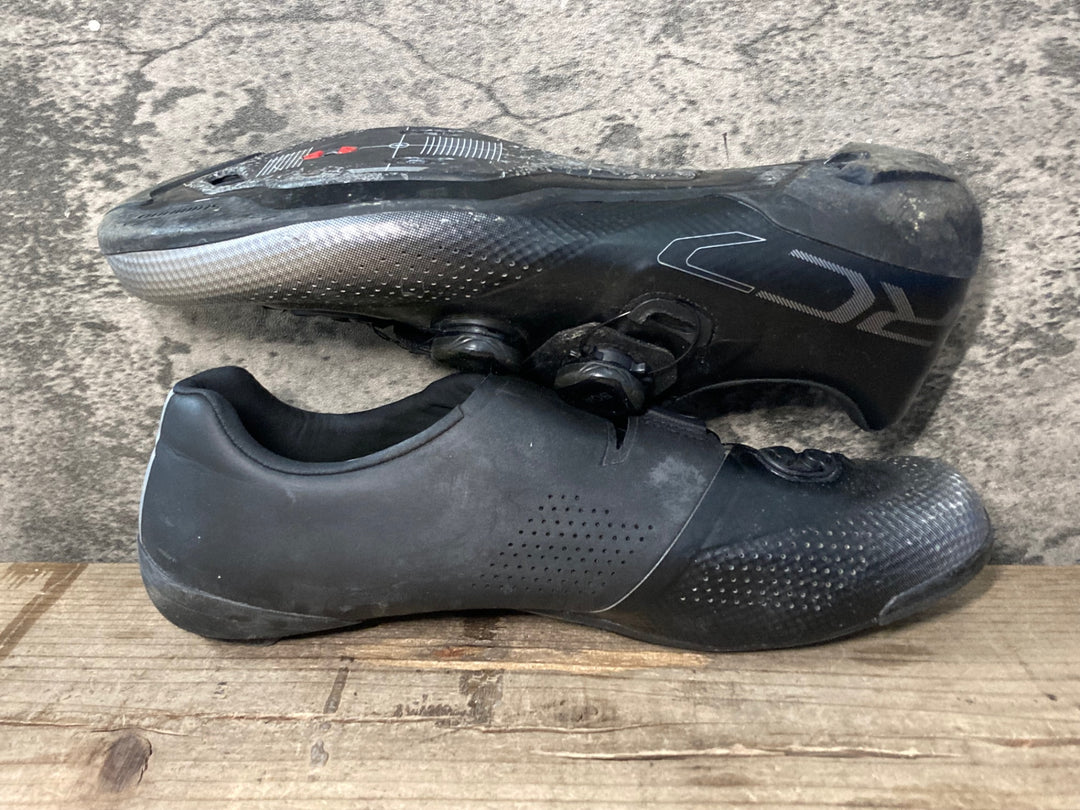 JY066 シマノ SHIMANO RC702M L01 EU43 SPD-SL ビンディングシューズ ※社外インソール