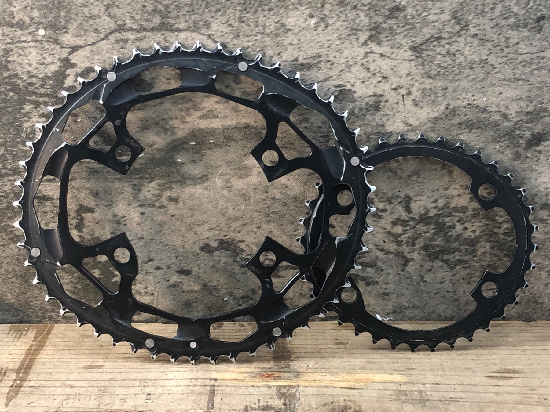 JP898 ライデア RIDEA POWERRING W3T R4-9 楕円 チェーンリング 52/36T