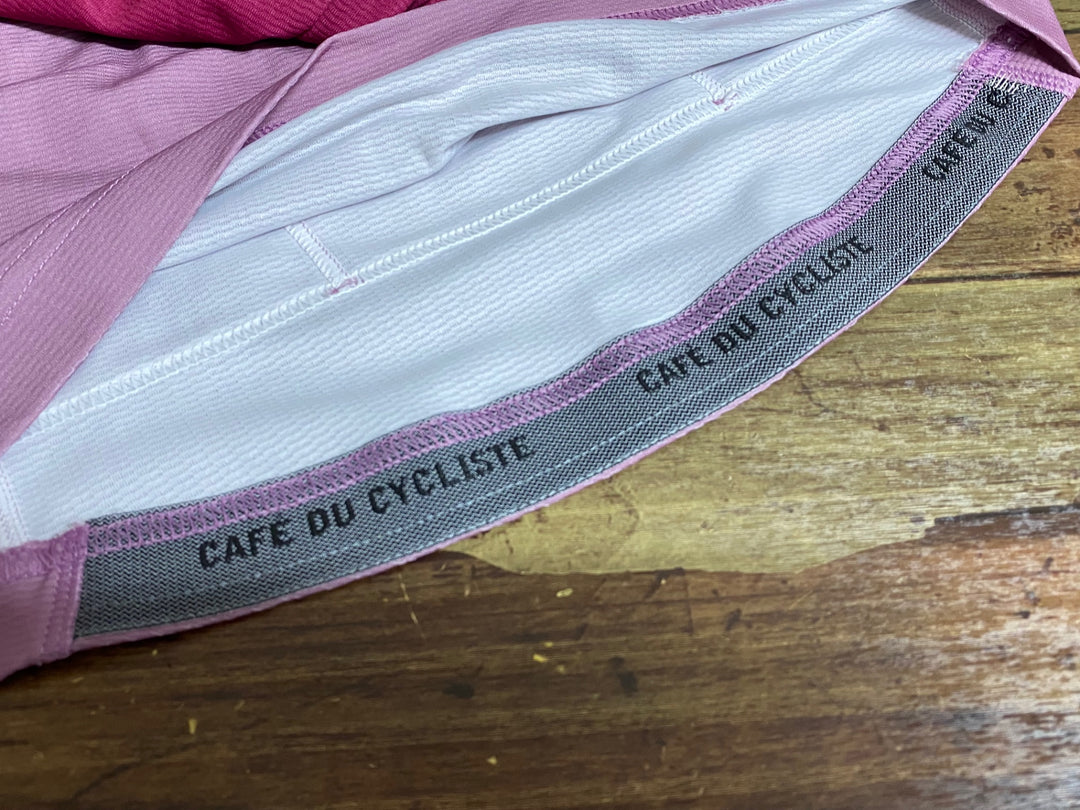 JP699 カフェドシクリステ Cafe du Cycliste バーバラ Barbara 長袖 サイクルジャージ パープル XS ※裾ゴム切れ