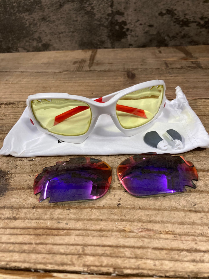 KL971 オークリー OAKLEY ジョーボーン JAWBONE サングラス アイウェア 白赤 レンズ付属