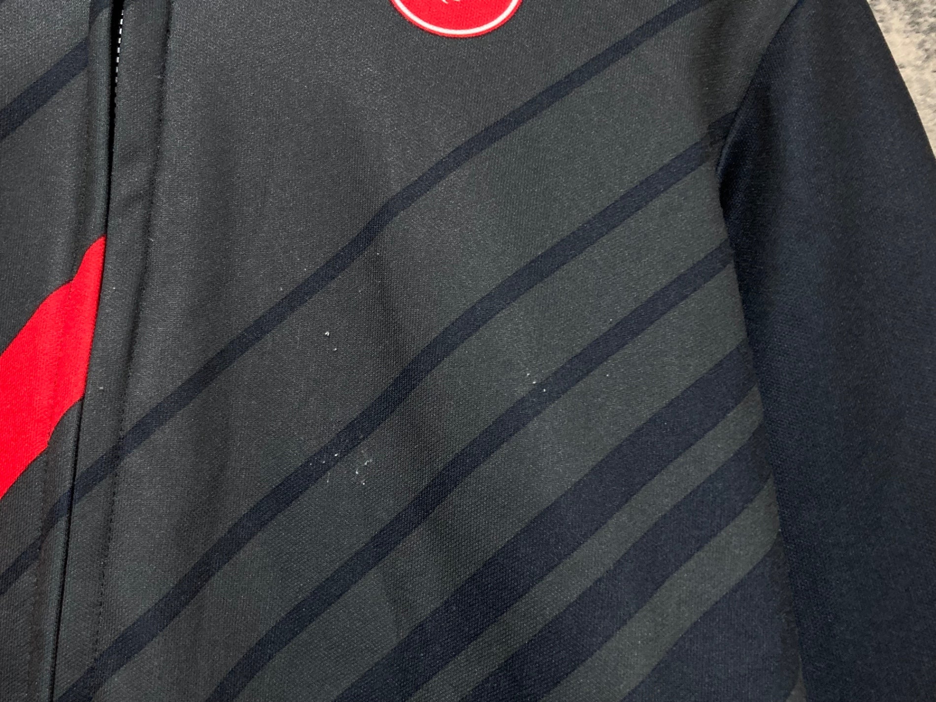 KG452 カステリ CASTELLI 長袖 サイクルジャージ グレー L 裏起毛