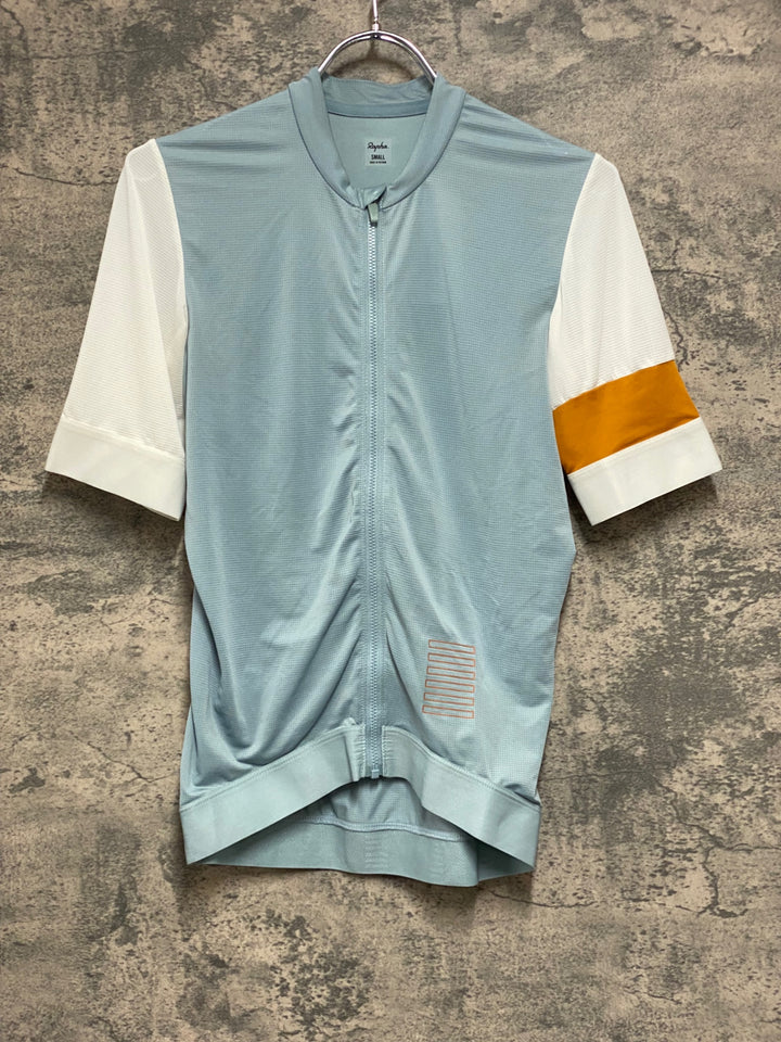KE008 ラファ Rapha PRO TEAM TRAINING JERSEY 半袖 サイクルジャージ 水色 S