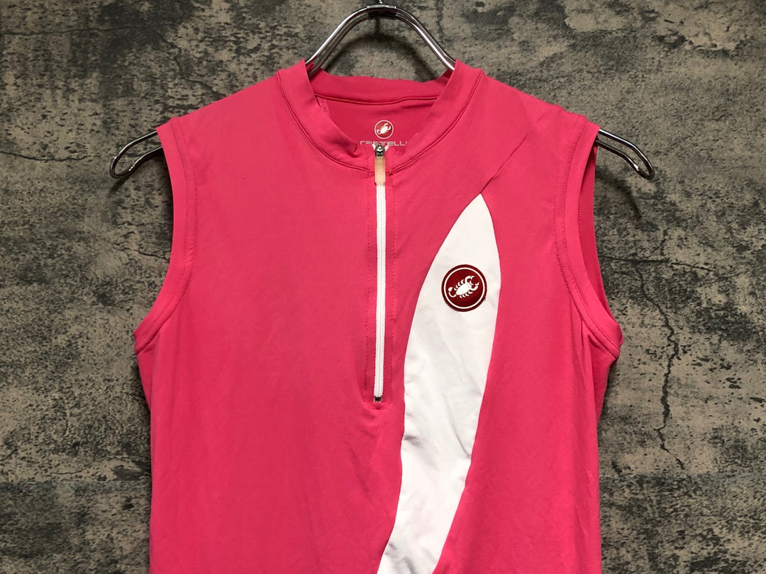 JZ886 カステリ CASTELLI Cycling Dress ピンク M レディース
