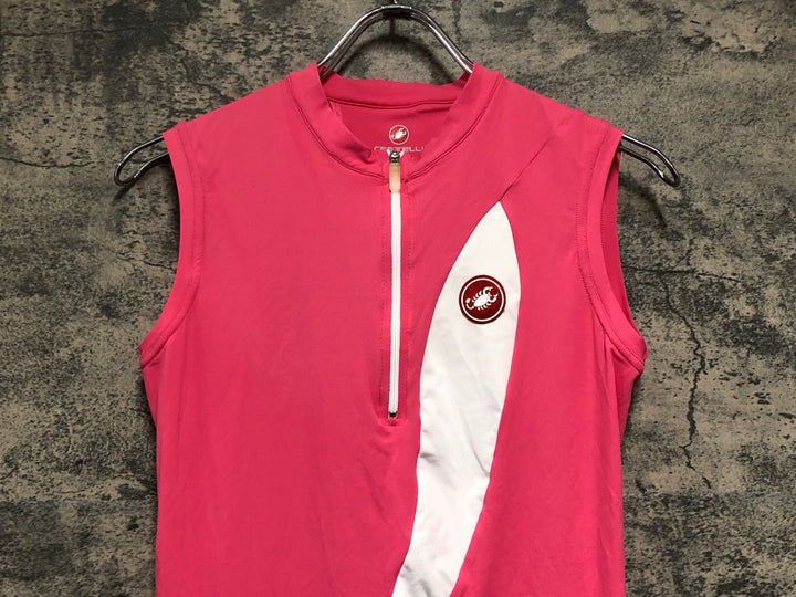 JZ886 カステリ CASTELLI Cycling Dress ピンク M レディース