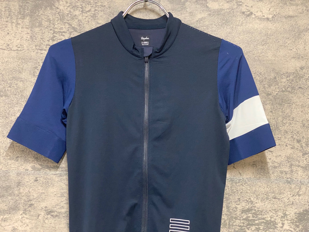 KD906 ラファ Rapha PRO TEAM TRAINING JERSEY 半袖 サイクルジャージ 紺 XS