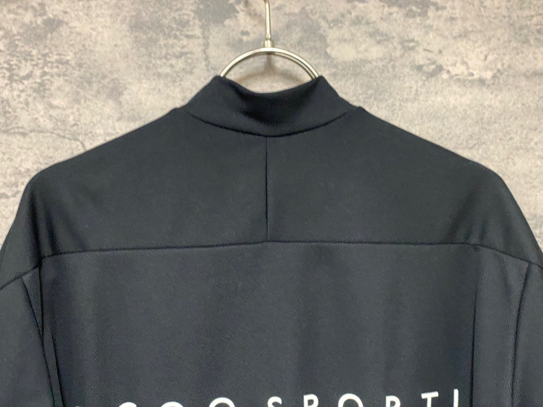 JX133 ルコックスポルティフ le coq sportif 半袖 サイクルジャージ 黒青赤 O