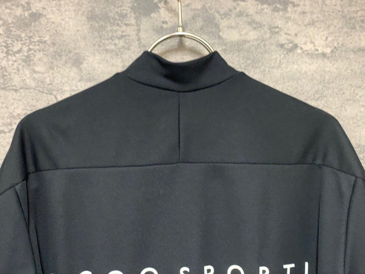 JX133 ルコックスポルティフ le coq sportif 半袖 サイクルジャージ 黒青赤 O