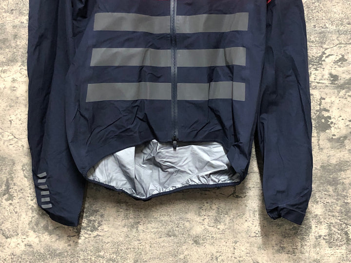 KN771 ラファ Rapha RCC PRO TEAM RAIN JACKET サイクルジャケット 紺 M