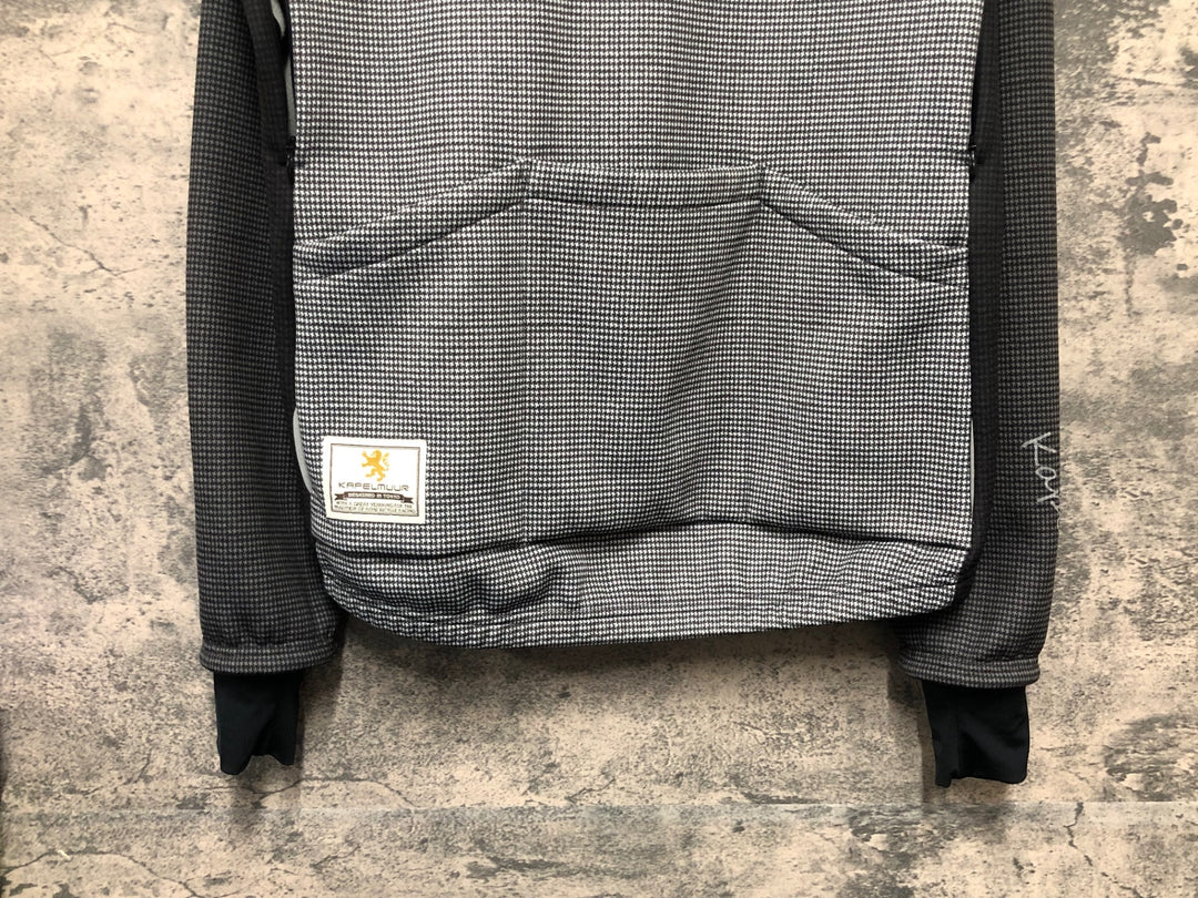 KL357 カペルミュール KAPELMUUR 長袖 サイクルジャケット 黒白 L 裏起毛