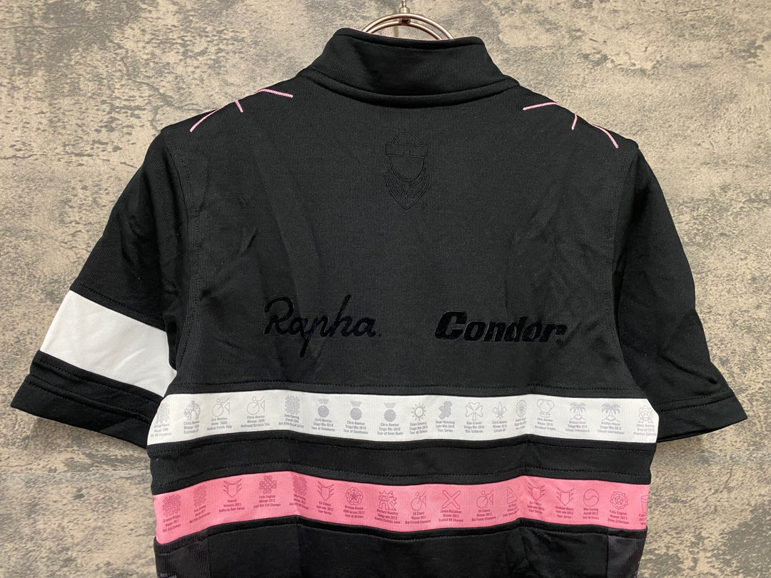 KD602 ラファ Rapha CONDOR LIT JERSEY 半袖 サイクルジャージ 黒 XS