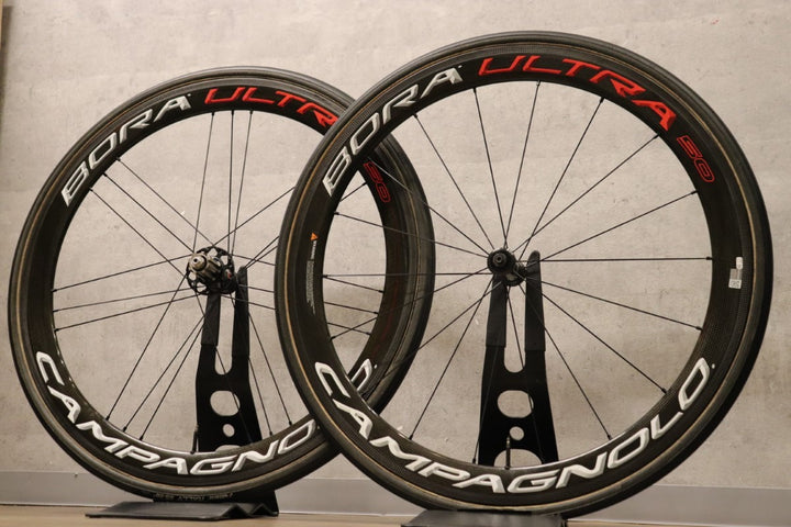 カンパニョーロ CAMPAGNOLO ボーラ ウルトラ BORA ULTRA 50 カーボン チューブラー ホイールセット カンパニョーロ 12/11S ワイドリム 【さいたま浦和店】