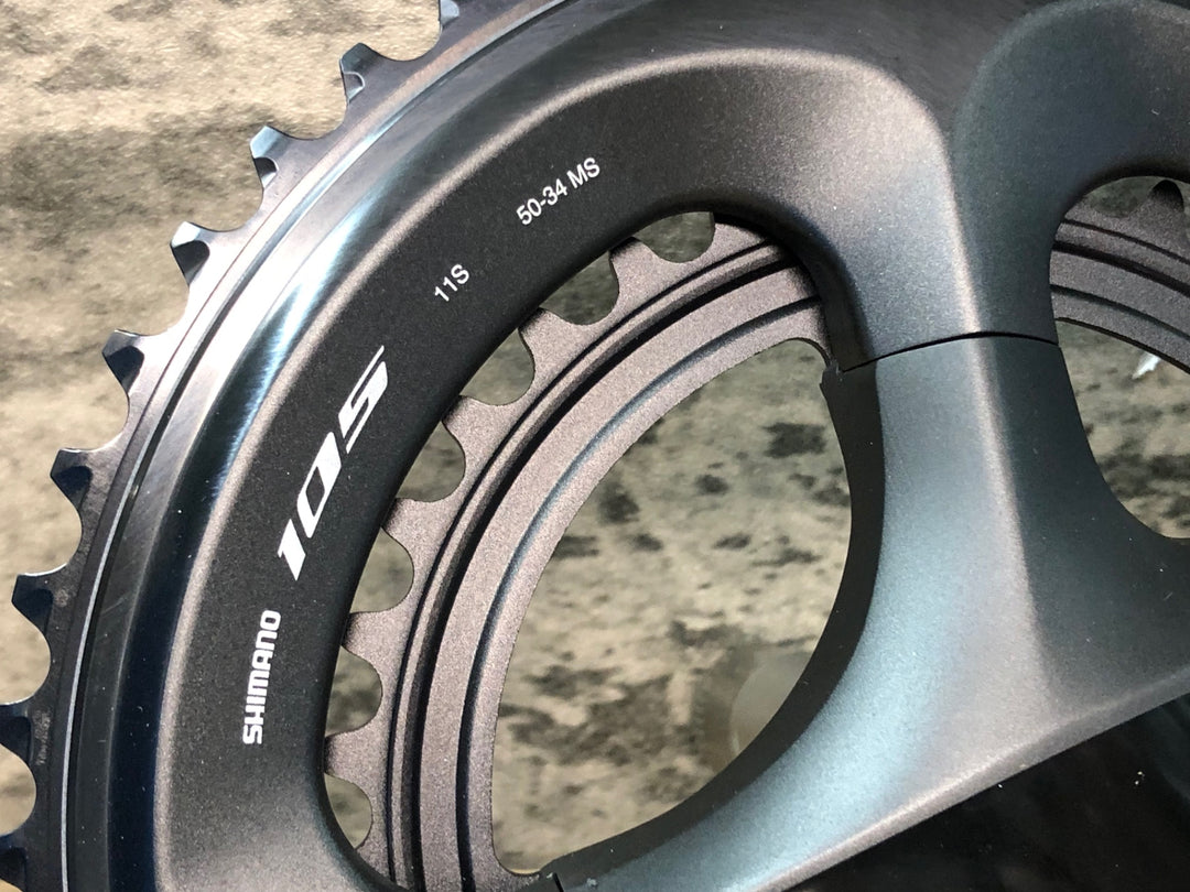 JR626 シマノ SHIMANO 105 FC-R7000 クランクセット 黒 50/34T 165mm