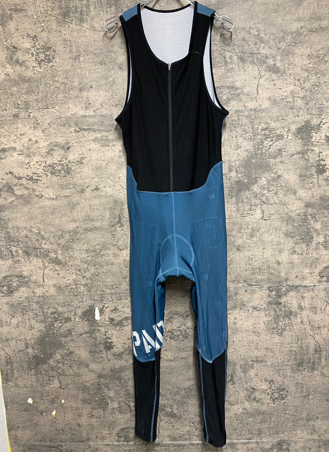 KJ700 パンダーニ Pandani ビブタイツ 黒 青 M 裏起毛 ※マーカー痕