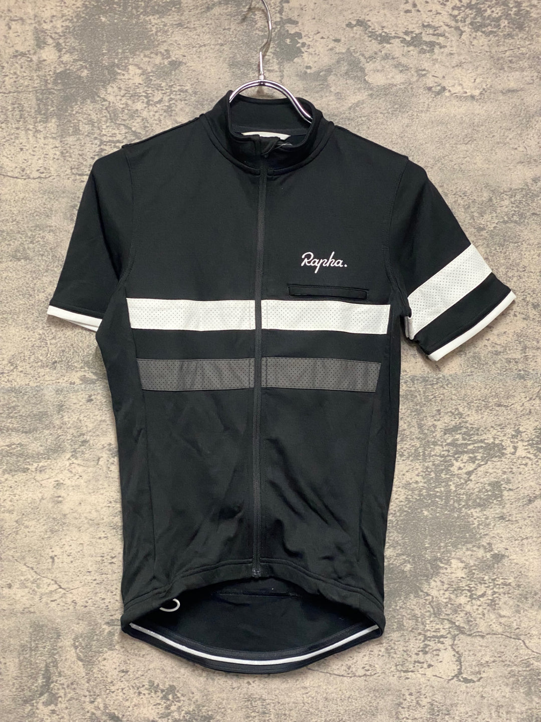 JV173 ラファ Rapha MEN'S SS TRAINING BREVET JERSEY 半袖 サイクルジャージ 黒 XS