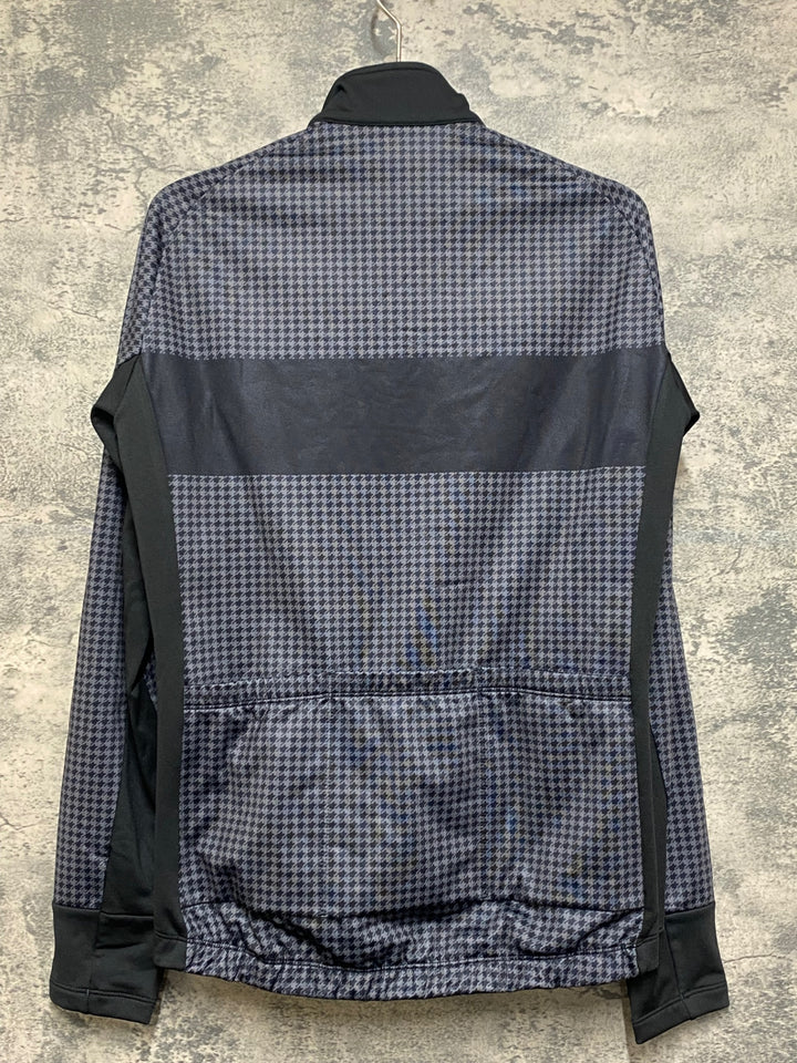 JO621 カペルミュール KAPELMUUR 長袖 サイクルジャージ グレー 千鳥柄 S 裏起毛
