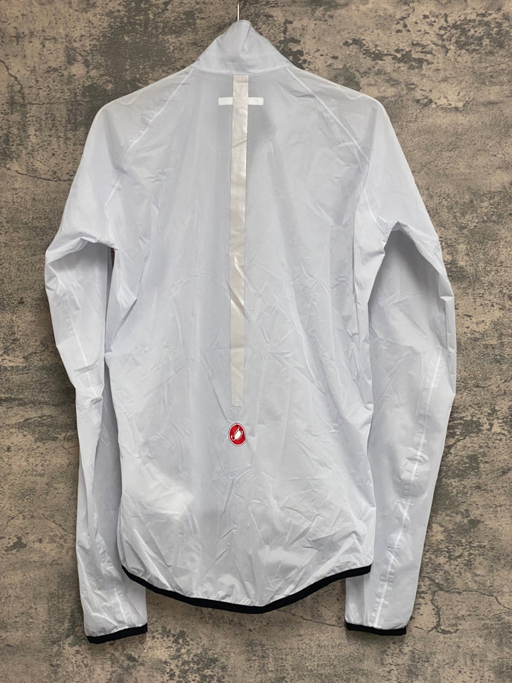 KA477 カステリ CASTELLI 長袖 ウインドブレイカー 白 S